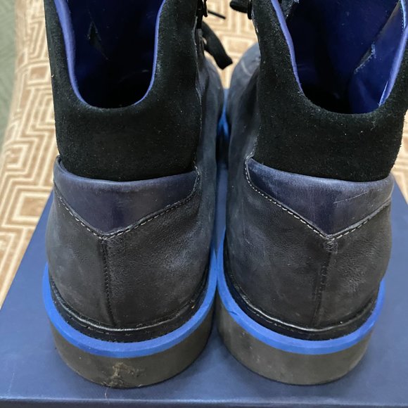 ALBERTO GUARDIANI - Boots with shark heel - Black / Blue Trim - MEN 10.5 main image 5